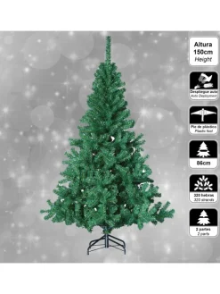 WellHome Künstliche Weihnachtsbäume<Künstlicher Weihnachtsbaum in Grün - (H)150 cm