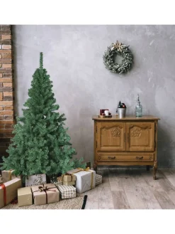 WellHome Künstliche Weihnachtsbäume<Künstlicher Weihnachtsbaum in Grün - (H)150 cm