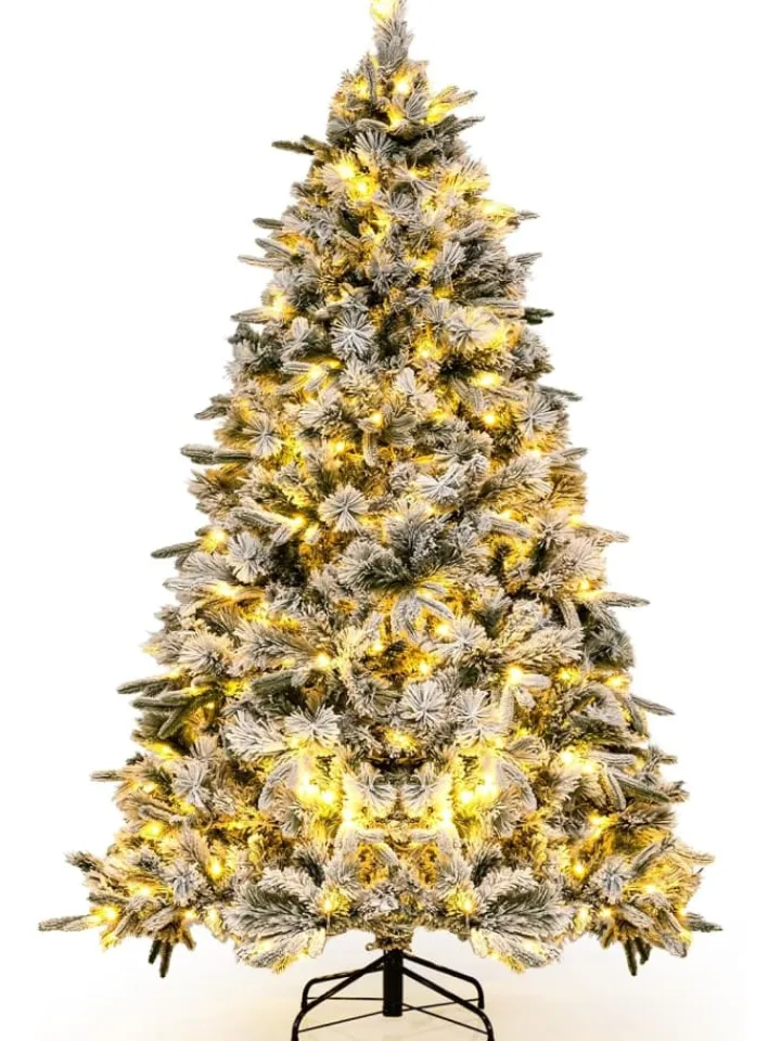 COSTWAY Künstliche Weihnachtsbäume<Künstlicher Weihnachtsbaum LED in Grün
