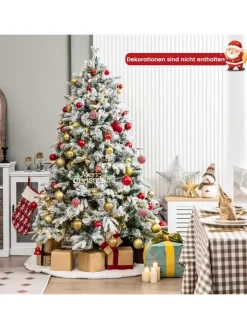 COSTWAY Künstliche Weihnachtsbäume<Künstlicher Weihnachtsbaum LED in Grün