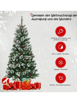 COSTWAY Künstliche Weihnachtsbäume<Künstlicher Weihnachtsbaum in Grün