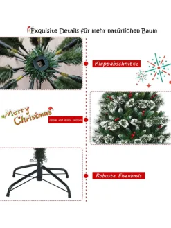COSTWAY Künstliche Weihnachtsbäume<Künstlicher Weihnachtsbaum in Grün
