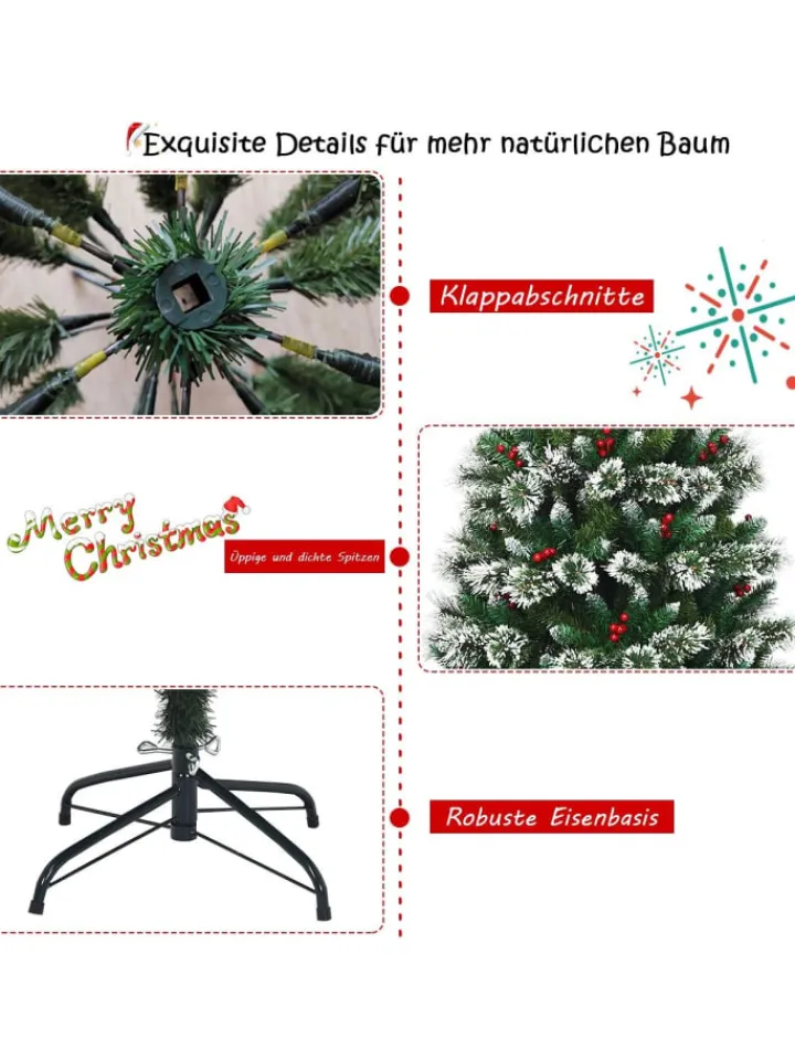 COSTWAY Künstliche Weihnachtsbäume<Künstlicher Weihnachtsbaum in Grün