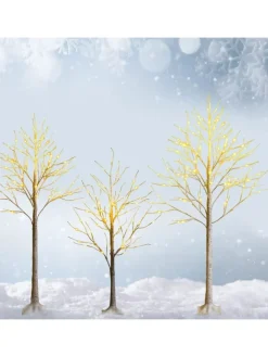 COSTWAY Künstliche Weihnachtsbäume<Künstlicher Weihnachtsbaum LED in Weiß