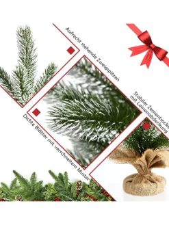 COSTWAY Künstliche Weihnachtsbäume<Künstlicher Weihnachtsbaum in Grün