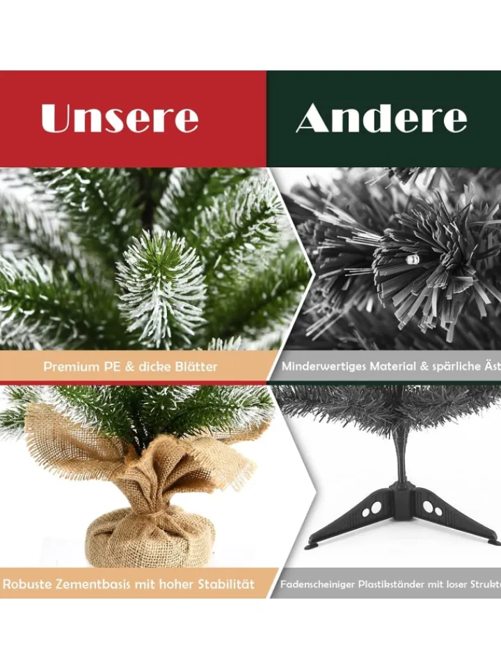 COSTWAY Künstliche Weihnachtsbäume<Künstlicher Weihnachtsbaum in Grün