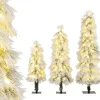 COSTWAY Künstliche Weihnachtsbäume<Künstlicher Weihnachtsbaum 3er Set in Weiß