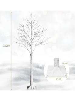 COSTWAY Künstliche Weihnachtsbäume<Künstlicher Weihnachtsbaum LED in Weiß