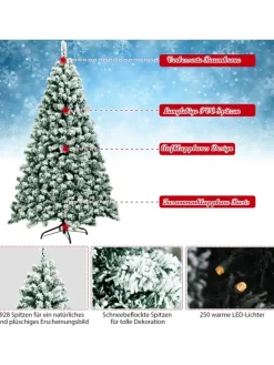 COSTWAY Künstliche Weihnachtsbäume<Künstlicher Weihnachtsbaum in Grün