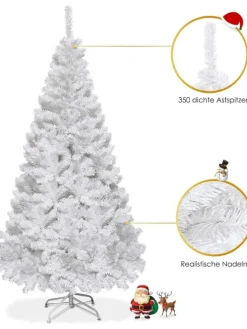 COSTWAY Künstliche Weihnachtsbäume<Künstlicher Weihnachtsbaum in Weiß