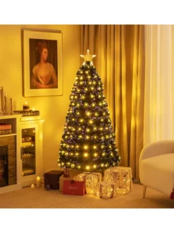 COSTWAY Künstliche Weihnachtsbäume<Künstlicher Weihnachtsbaum LED in Grün