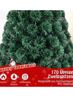 COSTWAY Künstliche Weihnachtsbäume<Künstlicher Weihnachtsbaum LED in Grün