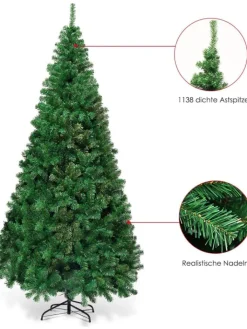 COSTWAY Künstliche Weihnachtsbäume<Künstlicher Weihnachtsbaum in Grün