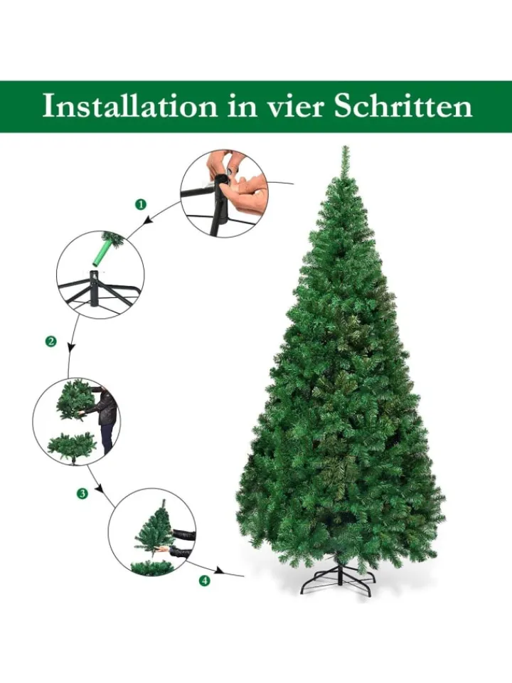 COSTWAY Künstliche Weihnachtsbäume<Künstlicher Weihnachtsbaum in Grün