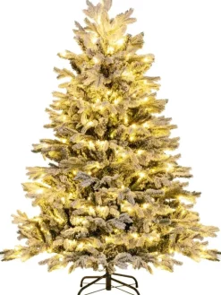 COSTWAY Künstliche Weihnachtsbäume<Künstlicher Weihnachtsbaum LED in Grün
