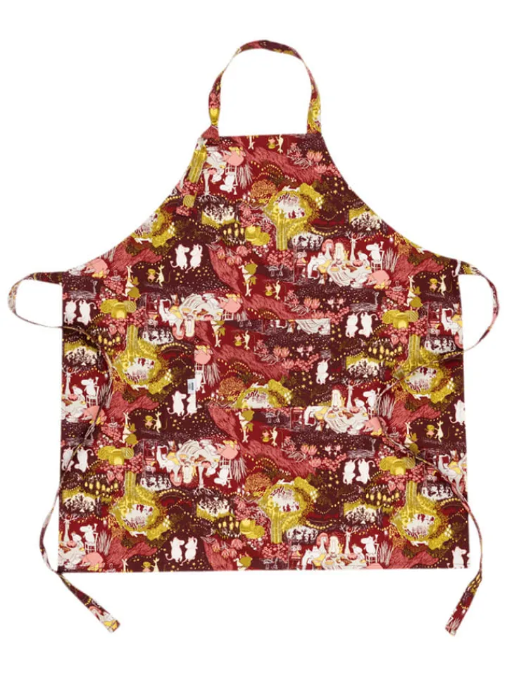 Moomin Küchentextilien<Kochschürze ''Festive Moments'' in Rot/ Gelb - (L)94 x (B)87 cm