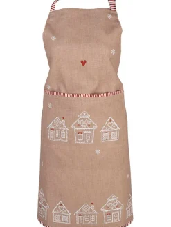 Clayre & Eef Küchentextilien|Tisch- & Küchentextilien<Kochschürze in Beige - (L)85 x (B)70 cm