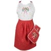 Clayre & Eef Küchentextilien<Kochschürze in Rot - (L)85 x (B)70 cm