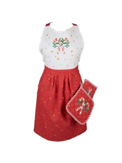 Clayre & Eef Küchentextilien<Kochschürze in Rot - (L)85 x (B)70 cm