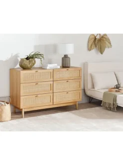 Beliani Regale & Schränke<Kommode NIVO in Braun - (W) 120 x (H) 76 x (L) 42 cm