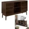 THE HOME DECO FACTORY Regale & Schränke<Kommode "Tiffany" in Braun - (B)120 x (H)70 x (T)40 cm