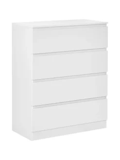 Beliani Regale & Schränke<Kommode WINNIPEG in Weiß - (W) 80 x (H) 100 x (L) 40 cm