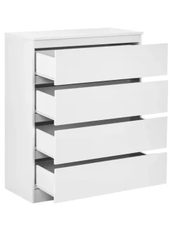 Beliani Regale & Schränke<Kommode WINNIPEG in Weiß - (W) 80 x (H) 100 x (L) 40 cm