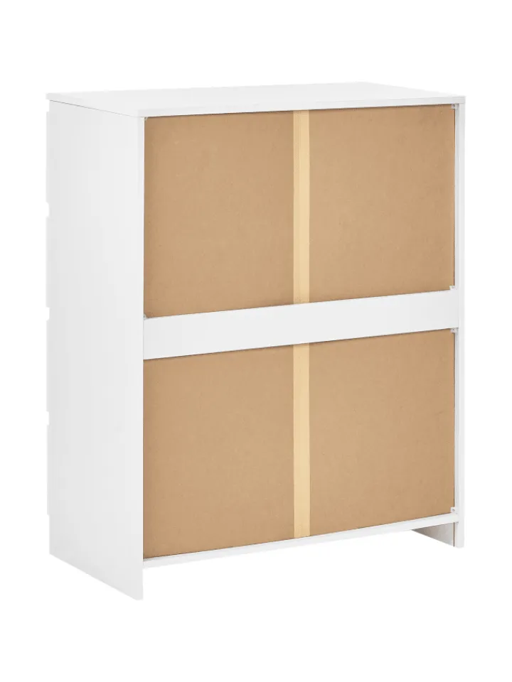 Beliani Regale & Schränke<Kommode WINNIPEG in Weiß - (W) 80 x (H) 100 x (L) 40 cm