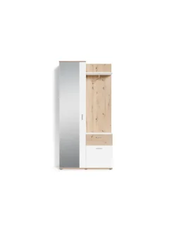byLiving Garderoben<Kompaktgarderobe JAKOB in Eiche-Optik - B 97, H 197, T 30 cm
