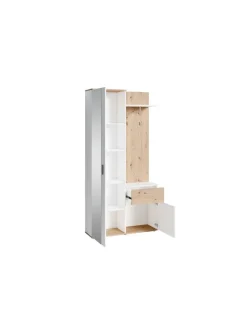 byLiving Garderoben<Kompaktgarderobe JAKOB in Eiche-Optik - B 97, H 197, T 30 cm