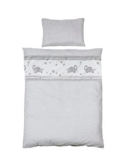 roba Babymöbel<Komplettbettset Jumbotwins inkl. Himmel, Nest & Matratze 70 x 140 cm - Weiß