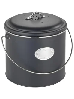 Wenko Mülleimer<Komposteimer "Nero" in Schwarz - 6 l