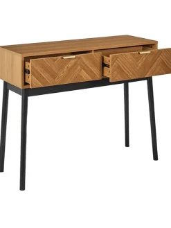 Rétro Chic Regale & Schränke<Konsole ''Felix'' in Hellbraun - (B)100 x (H)80 x (T)35 cm