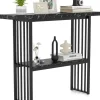 COSTWAY Tische<Konsolentisch in Schwarz