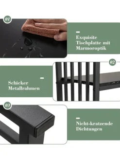 COSTWAY Tische<Konsolentisch in Schwarz