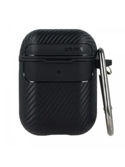 COFI 1453 Tv & Audio<Kopfhörerhülle Carbon Etui kompatibel mit AirPods in Rot