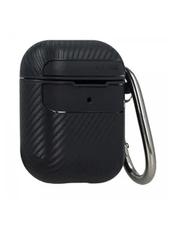 COFI 1453 Tv & Audio<Kopfhörerhülle Carbon Etui kompatibel mit AirPods in Rot