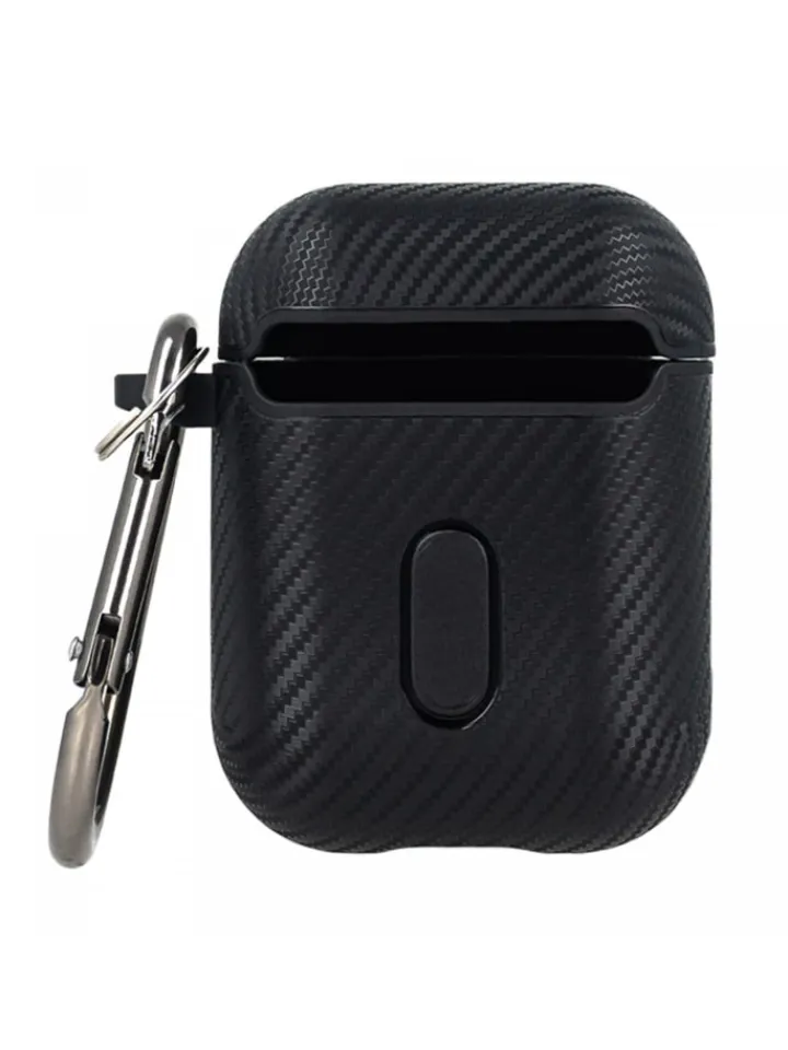 COFI 1453 Tv & Audio<Kopfhörerhülle Carbon Etui kompatibel mit AirPods in Rot