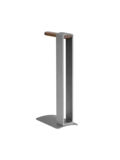 COFI 1453 Tv & Audio<Kopfhörerständer aus Aluminium und Holz Over-Ear-Kopfhörerhalterung in Silber