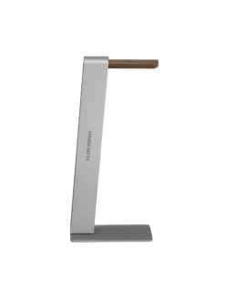 COFI 1453 Tv & Audio<Kopfhörerständer aus Aluminium und Holz Over-Ear-Kopfhörerhalterung in Silber