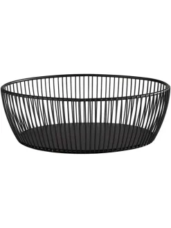 APS Kisten & Körbe<Korb "Svart" in Schwarz - (B)24 x (H)19 x (T)8 cm