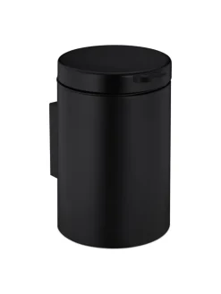 relaxdays Mülleimer<Kosmetikeimer in Schwarz - 3 Liter