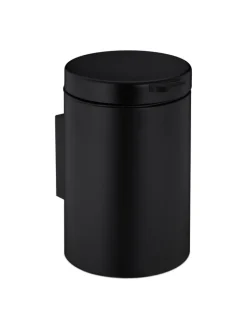 relaxdays Mülleimer<Kosmetikeimer in Schwarz - 3 Liter