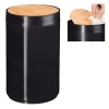 relaxdays Mülleimer<Kosmetikeimer in Schwarz - 5,5 L