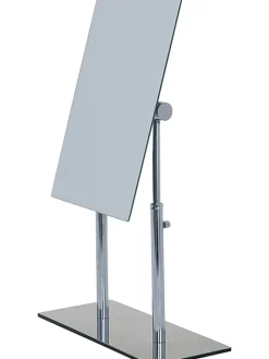 Wenko Spiegel<Kosmetikspiegel "Pinerolo" in Chrom - (B)23 x (H)35 x (T)10 cm