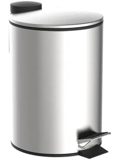 Schütte Mülleimer<Kosmetik-Treteimer in Chrom - 3 l