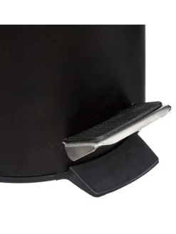 WellHome Mülleimer<Kosmetik-Treteimer in Schwarz - 3 l