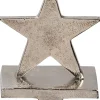 POSIWIO Wohndekoration<Kranzhalter "Stern" in Silber - (B)12 x (H)14,5 x (T)8,5 cm