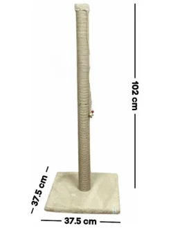 Paws&Whiskers Katzen<Kratzbaum "Aero" in Beige - (B)37,5 x (H)102 x (T)37,5 cm