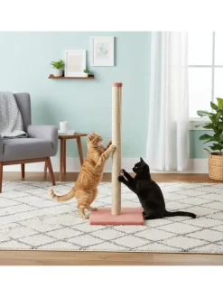 Paws&Whiskers Katzen<Kratzbaum ''Aero'' in Rosa - (B)37,5 x (H)102 x (T)37,5 cm